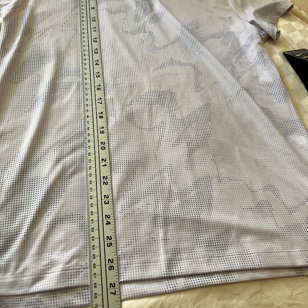 Women's Nike Golf Polo Dry fit Shirt/Top/Blouse Grey/White clr Short slvs Size L - Picture 12 of 12
